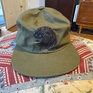 Surfrider Foundation Olive Green Cap with Embroidered Design
